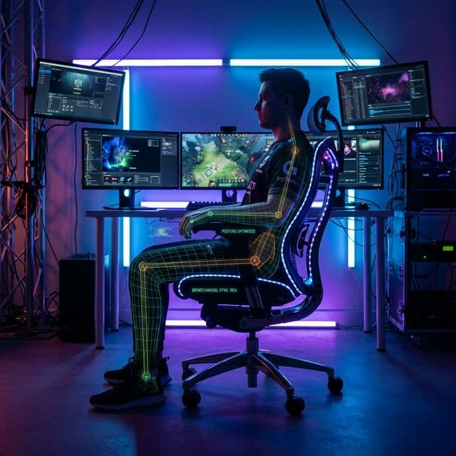Ergonomia para Gamers: Como a Postura Salva sua Coluna (e a sua Mira)